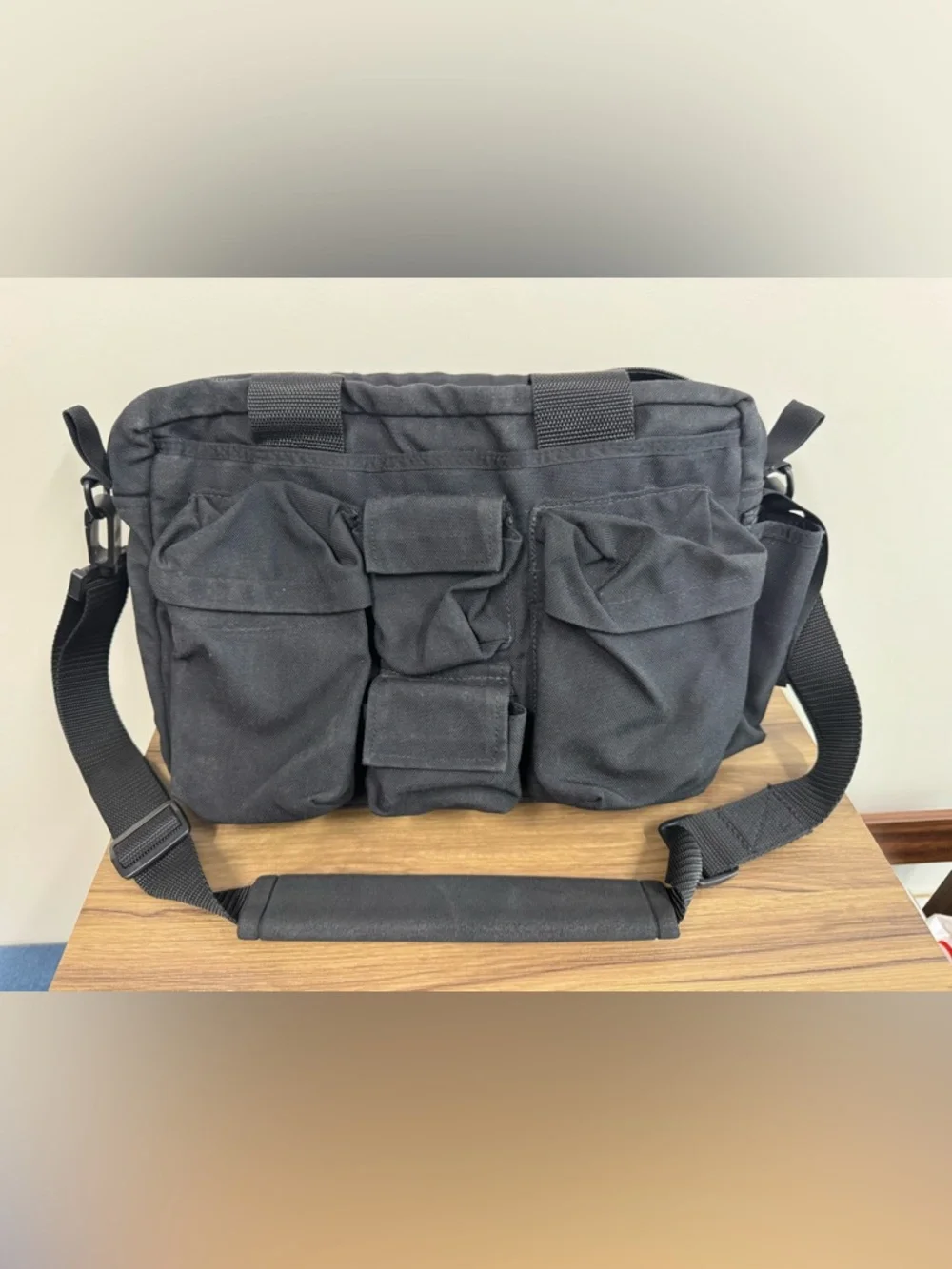 BPS Tactical Inc. Tactical Messenger Laptop Computer Bag With Adjustable Divider